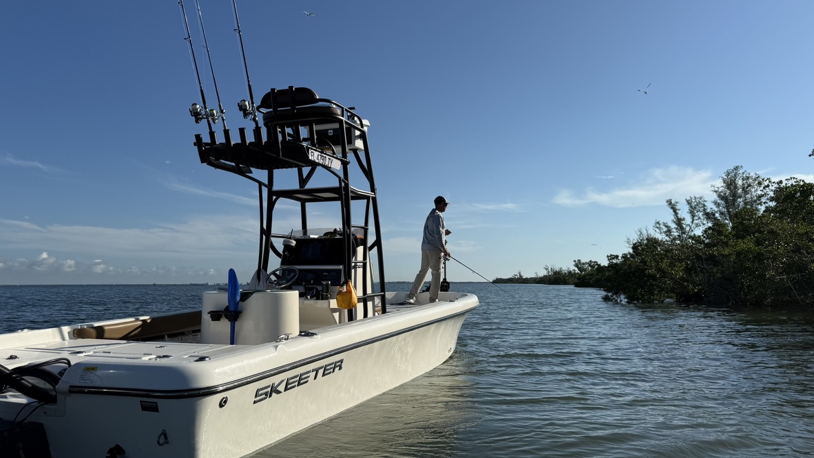 Redfish caught on charter